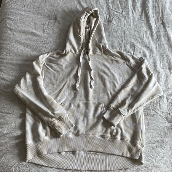 Aerie Weekend Oversized Hoodie Sweatshirt Cream Tie Dye Paradise Bound - Picture 3 of 7